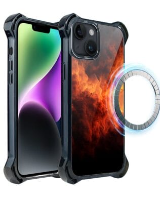 Etui do iPhone 14 Plus IBIZU DropGuard Ultra z MagSafe, Twilight Dreams, Inferno Sky