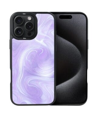 Etui do iPhone 15 Pro IBIZU DropGuard Matt z MagSafe, Ethereal Essence, Lawendowy wir