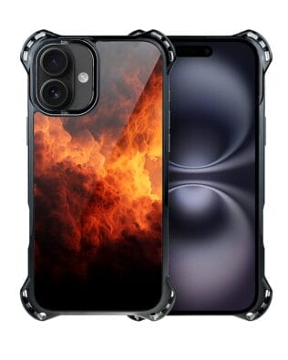 Etui do iPhone 16 IBIZU DropGuard Ultra z MagSafe, Twilight Dreams, Inferno Sky