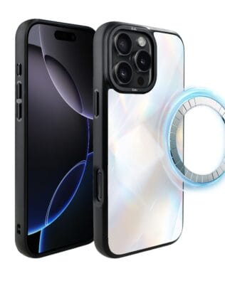 Etui do iPhone 16 Pro Max IBIZU DropGuard Matt z MagSafe, Ethereal Essence, Opalizujący diament