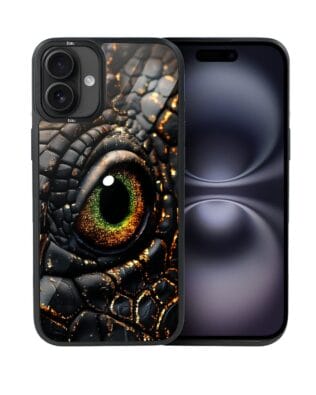 Etui do iPhone 16 IBIZU DropGuard Matt z MagSafe, Smoki, Amber Dragon