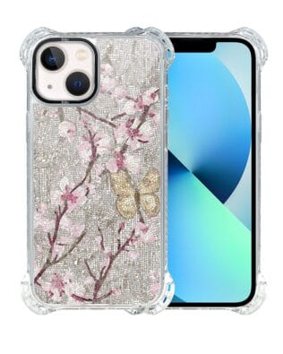 Etui do iPhone 13 IBIZU DropGuard Ultra z MagSafe, Modern Classics, Mozaika kwitnącej wiśni