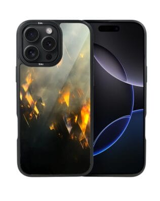 Etui do iPhone 16 Pro IBIZU DropGuard Matt z MagSafe, Twilight Dreams, Golden Sparks