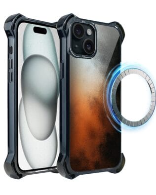 Etui do iPhone 15 Plus IBIZU DropGuard Ultra z MagSafe, Twilight Dreams, Ember