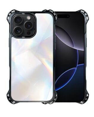 Etui do iPhone 16 Pro IBIZU DropGuard Ultra z MagSafe, Ethereal Essence, Opalizujący diament