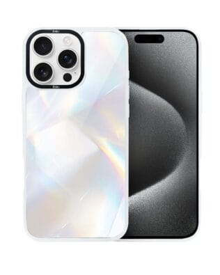 Etui do iPhone 15 Pro Max IBIZU DropGuard Matt z MagSafe, Ethereal Essence, Opalizujący diament