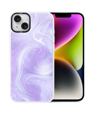 Etui do iPhone 14 Plus IBIZU DropGuard Matt z MagSafe, Ethereal Essence, Lawendowy wir