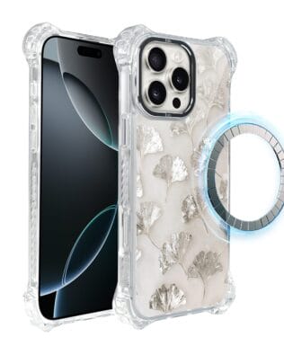 Etui do iPhone 16 Pro IBIZU DropGuard Ultra z MagSafe, Ethereal Essence, Biały Onysk