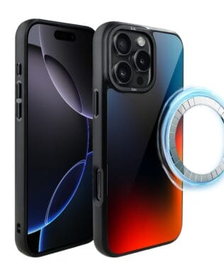 Etui do iPhone 16 Pro Max IBIZU DropGuard Matt z MagSafe, Twilight Dreams, Midnight Blue