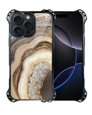 Etui do iPhone 16 Pro IBIZU DropGuard Ultra z MagSafe, Ethereal Essence, Miodowy agat