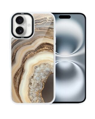 Etui do iPhone 16 Plus IBIZU DropGuard Matt z MagSafe, Ethereal Essence, Miodowy agat