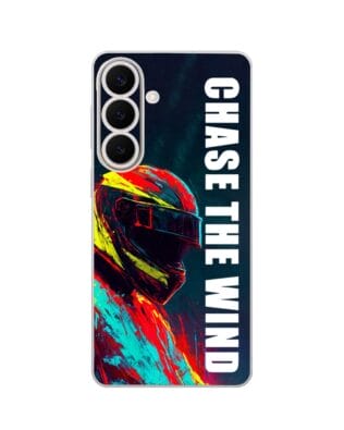 Etui do Samsung Galaxy S26 Plus przeźroczyste, silikonowe Flexi, Bikers, Chase The Wind