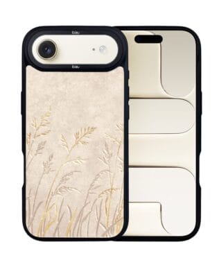 Etui do iPhone Air IBIZU DropGuard Matt z MagSafe, Relief Garden, Kłosy z piaskowca