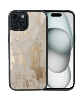 Etui do iPhone 15 IBIZU DropGuard Matt z MagSafe, Ethereal Essence, Szampańskie złoto