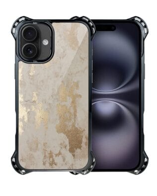 Etui do iPhone 16 IBIZU DropGuard Ultra z MagSafe, Ethereal Essence, Szampańskie złoto