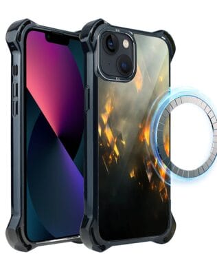 Etui do iPhone 13 IBIZU DropGuard Ultra z MagSafe, Twilight Dreams, Golden Sparks