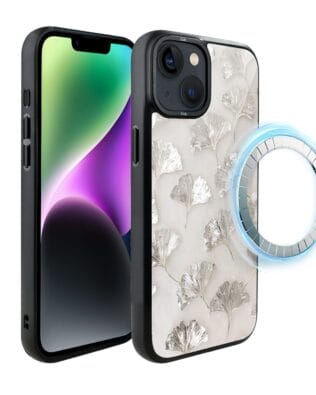 Etui do iPhone 14 IBIZU DropGuard Matt z MagSafe, Ethereal Essence, Biały Onysk