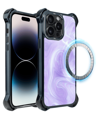 Etui do iPhone 14 Pro Max IBIZU DropGuard Ultra z MagSafe, Ethereal Essence, Lawendowy wir