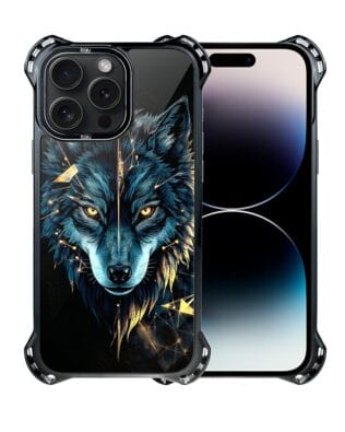 Etui do iPhone 14 Pro IBIZU DropGuard Ultra z MagSafe, Wilki, Wilk Mocy