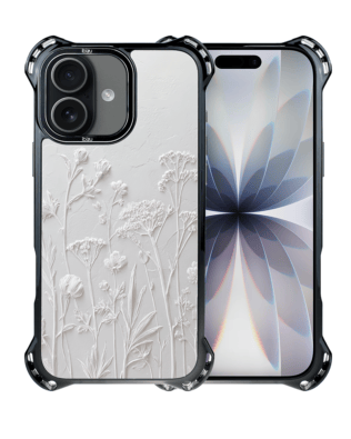Etui do iPhone 17 IBIZU DropGuard Ultra z MagSafe, Relief Garden, Suszone kwiaty polne