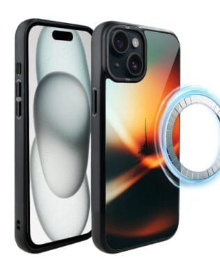 Etui do iPhone 15 Plus IBIZU DropGuard Matt z MagSafe, Twilight Dreams, Golden Hour