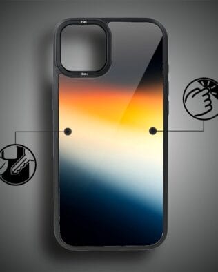 Etui do iPhone 14 IBIZU DropGuard Matt z MagSafe, Twilight Dreams, Aurora