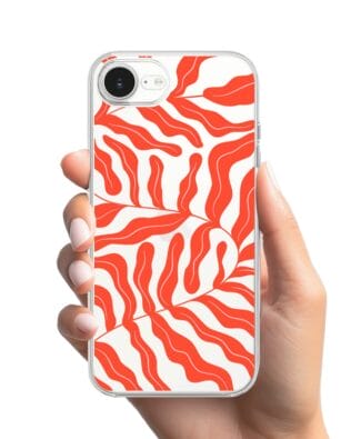 Etui do iPhone 17e przeźroczyste, silikonowe Flexi, rafa koralowa