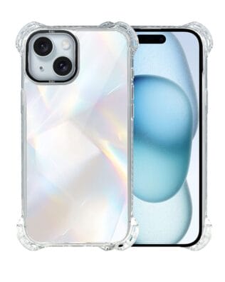 Etui do iPhone 15 IBIZU DropGuard Ultra z MagSafe, Ethereal Essence, Opalizujący diament