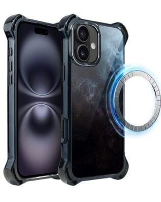 Etui do iPhone 16 Plus IBIZU DropGuard Ultra z MagSafe, Twilight Dreams, Deep Ocean