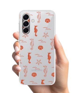 Etui do Samsung Galaxy A57 przeźroczyste, silikonowe Flexi, wakacyjne wzory