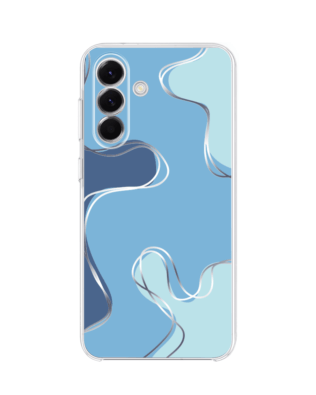 Etui do Samsung Galaxy A57 przeźroczyste, silikonowe Flexi, niebieskie odcienie