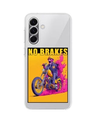 Etui do Samsung Galaxy A57 przeźroczyste, silikonowe Flexi, Bikers, Motocyklem przez świat