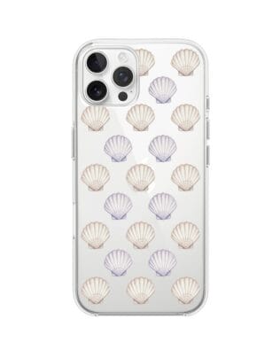 Etui do iPhone 12 Pro Max przeźroczyste, silikonowe Flexi, Summer Patterns, pastelowe muszelki