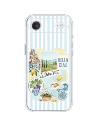 Etui do iPhone Air przeźroczyste, silikonowe Flexi, Italian Summer, La Dolce Vita