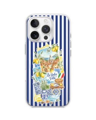 Etui do iPhone 13 Pro Max z MagSafe przeźroczyste, silikonowe Flexi, Italian Summer, Limoncello