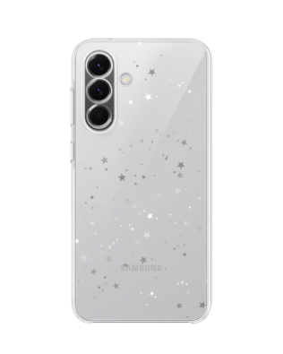 Etui do Samsung Galaxy A57 przeźroczyste, silikonowe Flexi, Szampańskie gwiazdki