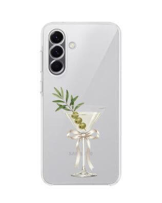 Etui do Samsung Galaxy A57 przeźroczyste, silikonowe Flexi, Paradise, Dry Martini