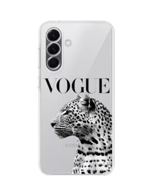 Etui do Samsung Galaxy A57 przeźroczyste, silikonowe Flexi, Positive Vibes, Tygrys Vogue
