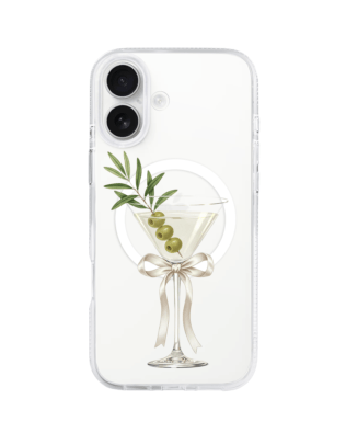 Etui do iPhone 16 z MagSafe przeźroczyste, silikonowe Flexi, Paradise, Dry Martini
