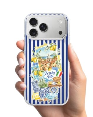 Etui do iPhone 17 Pro Max z MagSafe przeźroczyste, silikonowe Flexi, Italian Summer, Limoncello