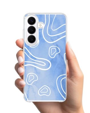 Etui do Samsung Galaxy S26 z MagSafe przeźroczyste, silikonowe Flexi, Summer Patterns, morski wzór
