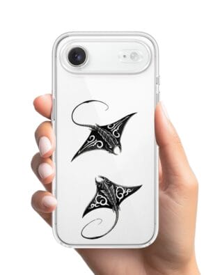 Etui do iPhone Air przeźroczyste, silikonowe Flexi, Summer Patterns, diabeł morski