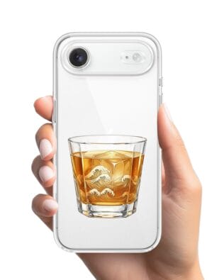 Etui do iPhone Air przeźroczyste, silikonowe Flexi, Paradise, Whiskey on the rocks