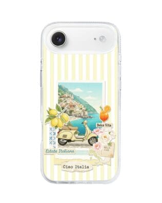 Etui do iPhone Air z MagSafe przeźroczyste, silikonowe Flexi, Italian Summer, Ciao Italia
