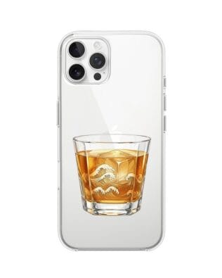 Etui do iPhone 12 Pro Max przeźroczyste, silikonowe Flexi, Paradise, Whiskey on the rocks