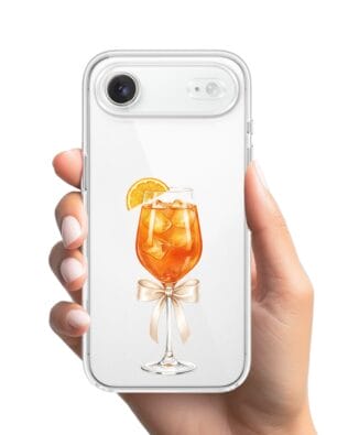 Etui do iPhone Air przeźroczyste, silikonowe Flexi, Paradise, Aperol Spritz