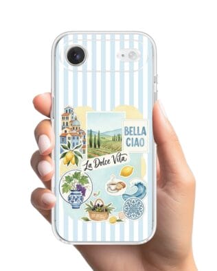 Etui do iPhone Air przeźroczyste, silikonowe Flexi, Italian Summer, La Dolce Vita