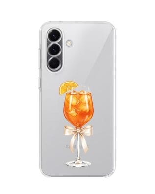 Etui do Samsung Galaxy A57 przeźroczyste, silikonowe Flexi, Paradise, Aperol Spritz