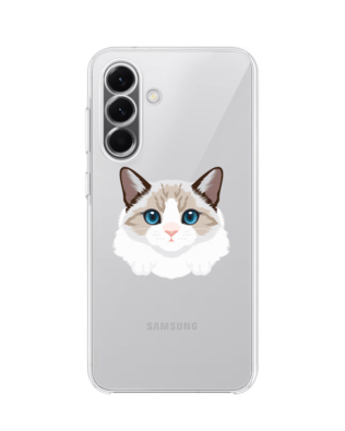 Etui do Samsung Galaxy A57 przeźroczyste, silikonowe Flexi, kot birmański