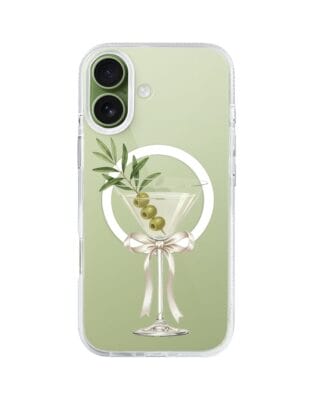 Etui do iPhone 17 z MagSafe przeźroczyste, silikonowe Flexi, Paradise, Dry Martini